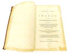 1790 A General View of Sweden Leather Book