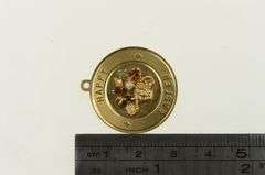14K Yellow Gold Easter Basket Retro Bouquet Holiday Charm/Pendant