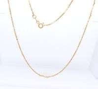 Simple Yellow Gold Box Chain Necklace