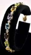 Admirable Multi-Gem Bracelet In Yellow Gold