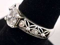 CZ Ring In Sterling Silver