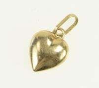 14K Yellow Gold Puffy Heart Love Symbol Forget Me Not Charm/Pendant