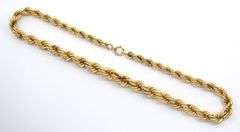 Heavy Tapered Gold Fill Rope Necklace