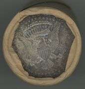 Original bank-wrapped Gem BU roll of 20 1964 Kennedy Half Dollars