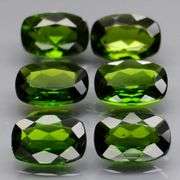 Top forest green 3.29ct Chrome Diopside set
