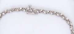 Incredible White Gold 1.75ctw Diamond Leaning Fence Bracelet