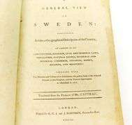 1790 A General View of Sweden Leather Book