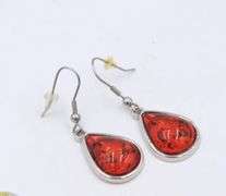 Chunky Baltic amber Necklace and Earrings Set