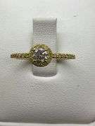 14K YELLOW GOLD AND DIAMOND RING