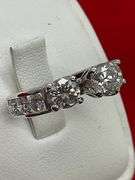 CERTIFIED BRAND NEW 14K WHITE GOLD AND DIAMOND RING