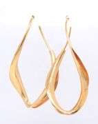 Italian Abstract Gold Earrings