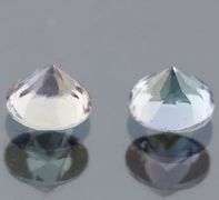 Very cool 1.57ct pair of silvery blue Tanzanite
