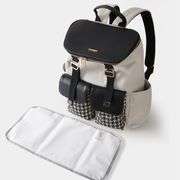 Stylish Houndstooth Diaper Backpack