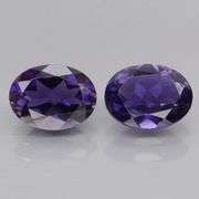 Collectors 2.05ct blue violet hue Iolite pair