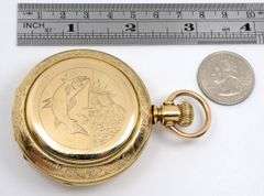 Rare 1882 Hampden Gold Filled Pocket Watch