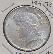 1925 Peace Dollar Unc, lusterous