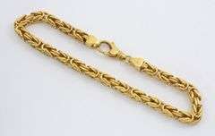 Lovely 18k YG Byantine Style Bracelet