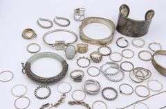 Group Lot of Vintage 925 Sterling Silver Jewelry