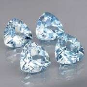 Superb quality 8.86ct 4 pc sky blue Topaz set