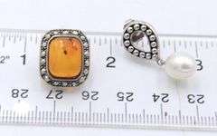 Group Lot of Vintage 925 Sterling Silver Earrings