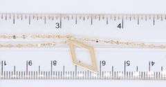Gorgeous Yellow Gold Lana Petite Kite Tassle Necklace