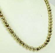 Heavy Sterling Silver Bead Necklace