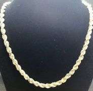 FASHIONABLE AND TRENDY 14K SUNNY YELLOW GOLD ROPE CHAIN