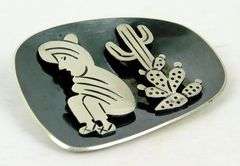 3 Signed Vintage Sterling Taxco Pins