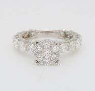 2.25CTW Diamond Encrusted Engagement Ring