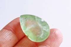Huge 45.20ct untreated Prehnite cabochon
