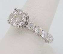 2.25CTW Diamond Encrusted Engagement Ring