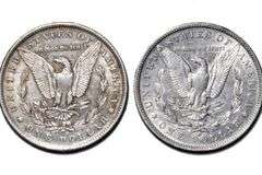 1883 O & 90 O Morgan Silver Dollars From a Near Complete Set of Morgans