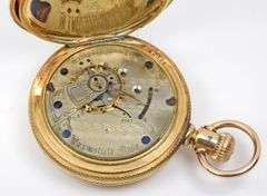 Rare 1882 Hampden Gold Filled Pocket Watch