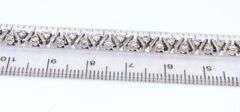 Incredible White Gold 1.75ctw Diamond Leaning Fence Bracelet