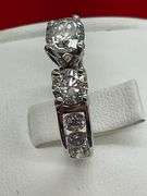 CERTIFIED BRAND NEW 14K WHITE GOLD AND DIAMOND RING