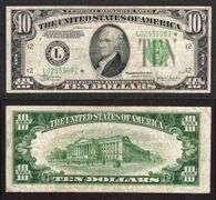 $10 1934-C FRN Star San Francisco Very FIne