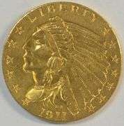 Blazing BU 1911 US $2.50 Indian Gold Piece. Nice