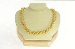 18K Yellow Gold Carlo Weingrill San Marco Link Designer Chain Necklace