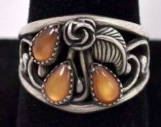 Brown Gemstone Ring in Sterling Silver