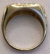 GORGEOUS 10K YELLOW GOLD MEN’S DIAMOND RING