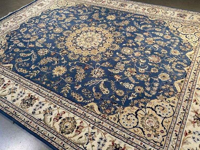 Fine Silk&Wool Nain Rug 8x10