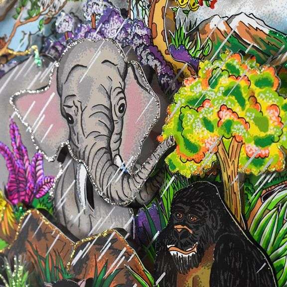 Serenity of the Wildlife (Yellow) by Fazzino, Charles