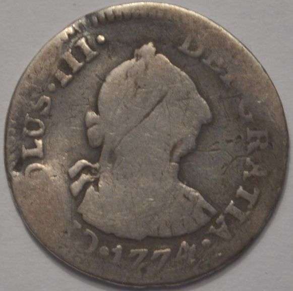 1774-Mo 1 Real Silver Coin