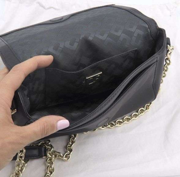 DVF Gold and Black Crossbody Purse