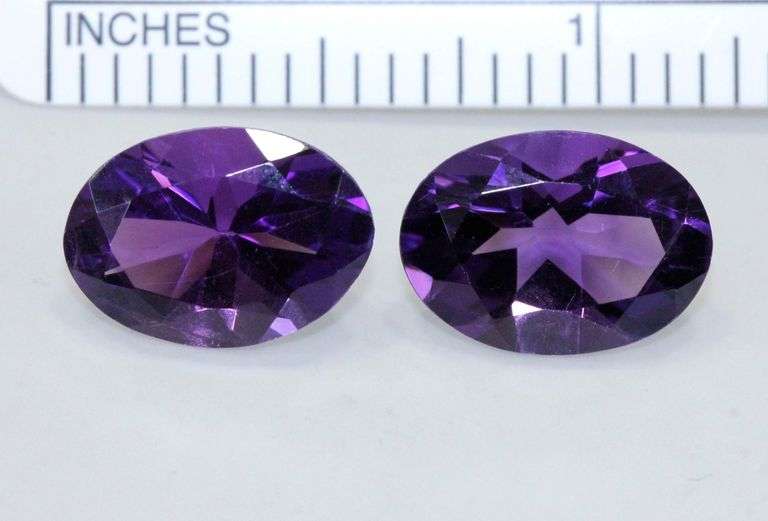 Grape Jelly Natural Amethyst Pair - 9.19 cts.