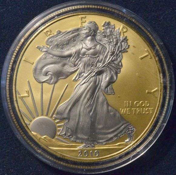 2010 Gold And Platinum Enhanced  Silver Eagle