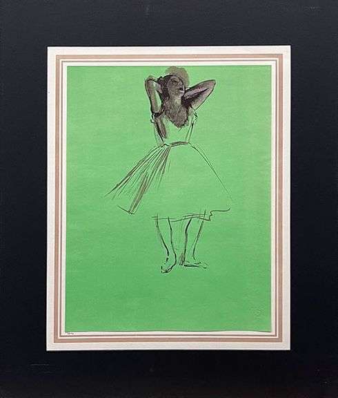 Extremely Rare and Collectible Antique Edgar Degas From Les Dessins de Degas Suite