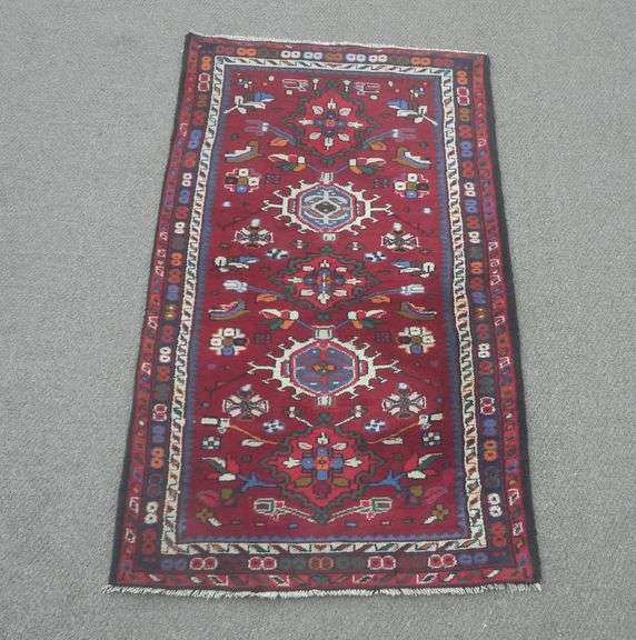 Hand Woven Persian Hamedan 3.1x5.9