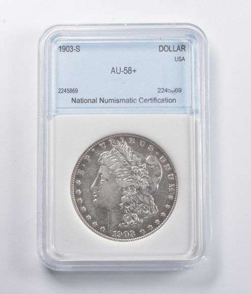 AU58+ 1903-S Morgan Silver Dollar NNC