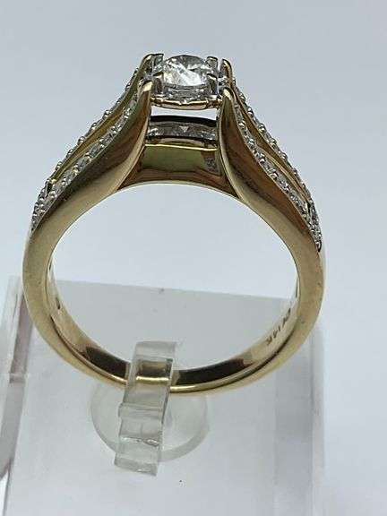 CERTIFIED BRAND NEW 14K YELLOW GOLD AND DIAMOND RING